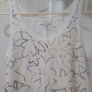 Babaton White and Blue Tank Top